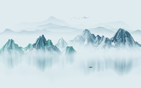 水墨山水画