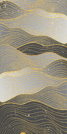 抽象现代山水玄关 