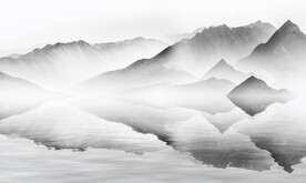 轻奢装饰画 水墨山水画 意境图