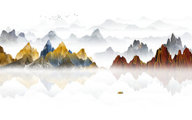 简约现代新中式客厅电视背景墙