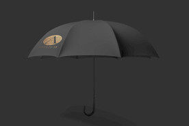 黑色雨伞样机
