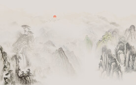 新中式装饰画背景墙