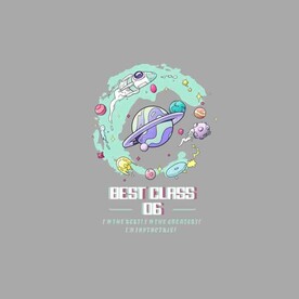 手绘涂鸦太空T恤印花