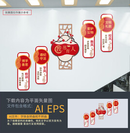 学校楼梯文化墙