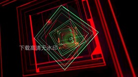 抽象几何线条发光舞台大屏幕视频