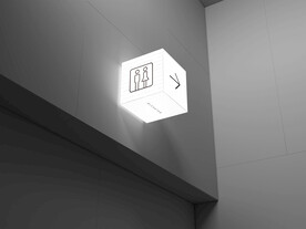 发光亚克力灯箱样机 标识 视觉