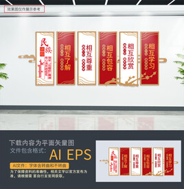 民族团结文化墙