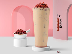 红豆奶茶
