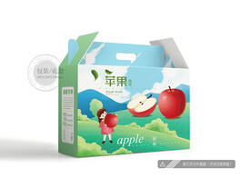 苹果包装 平面图
