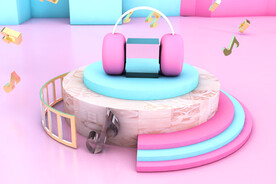 音乐主题电商展台