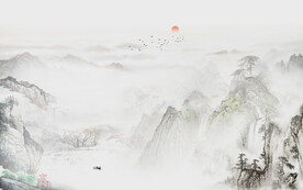 新中式水墨山水