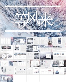冬季主题PPT模板素材