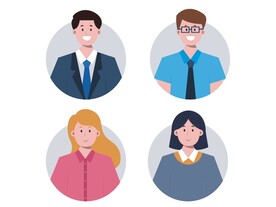 商务头像男女简约工作虚拟头像