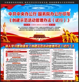 创建示范活动管理办法