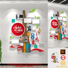 企业职工风采照片墙