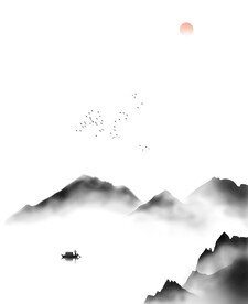 高清分层透明底玻璃打印图