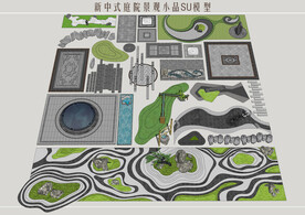 庭院铺装景观小品