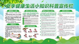 夏季健康教育宣传栏