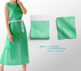 绿色植物北欧风面料