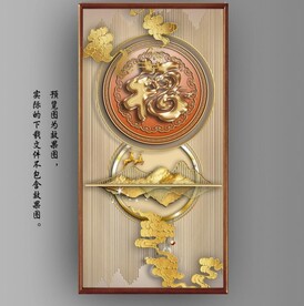 新中式3D福字玄关装饰画