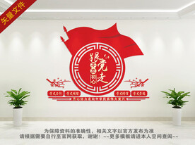 永远跟党走党建文化墙