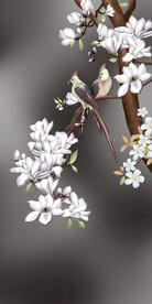 高清精细分层透明底平开门打印图