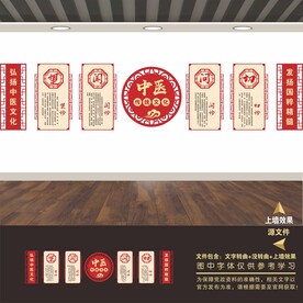 中医文化展板海报标语养生名人