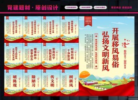移风易俗展板