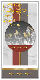 装饰画 金色树叶