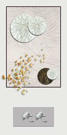 装饰画 抽象线条 蝴蝶