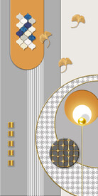 装饰画 几何图形 光影画