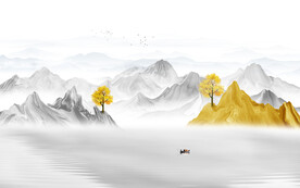 新中式电视背景墙