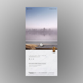 湖景森林大宅地产广告