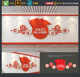 社会主义核心价值观文化墙