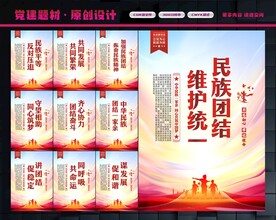 民族团结展板