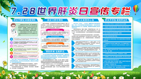 728世界肝炎日展板