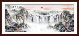 客厅山水画