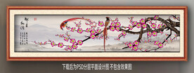 梅花喜鹊装饰画