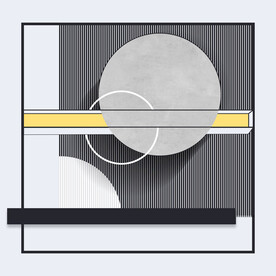 装饰画 几何图形圆 光影画