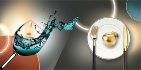 装饰画 红酒杯 光影画