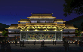 古建书院亮化夜灯光设计源文件