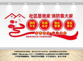 社区消防文化墙