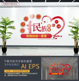 民族团结文化墙