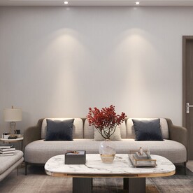 客厅装饰画背景墙效果图样机设计