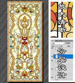 欧式窗户玻璃图案