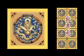 中式古建吊顶图案