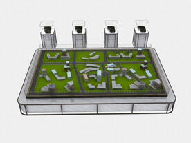 精致沙盘3d模型