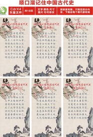 顺口溜记住中国古代史