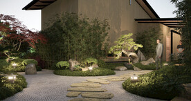 日式庭院效果图