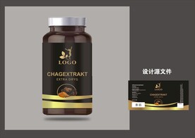 白桦茸包装效果图和平面图